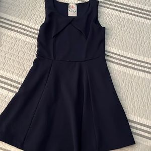 Jenna & Jessie navy dress girls 8
